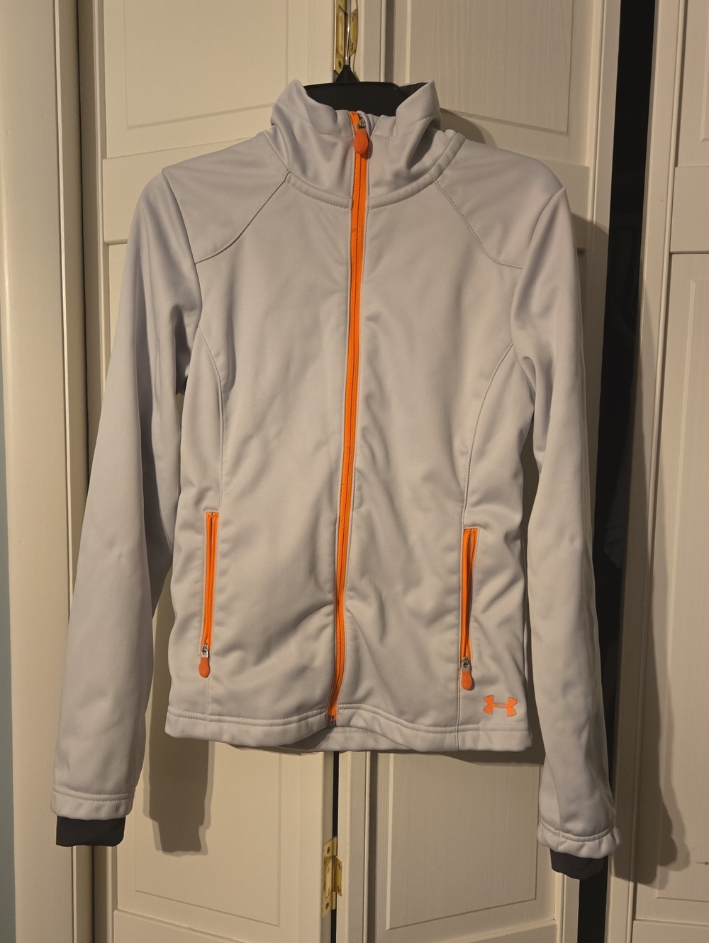 Under Armour Fleece Lined Youth Jacket with Orange Accents